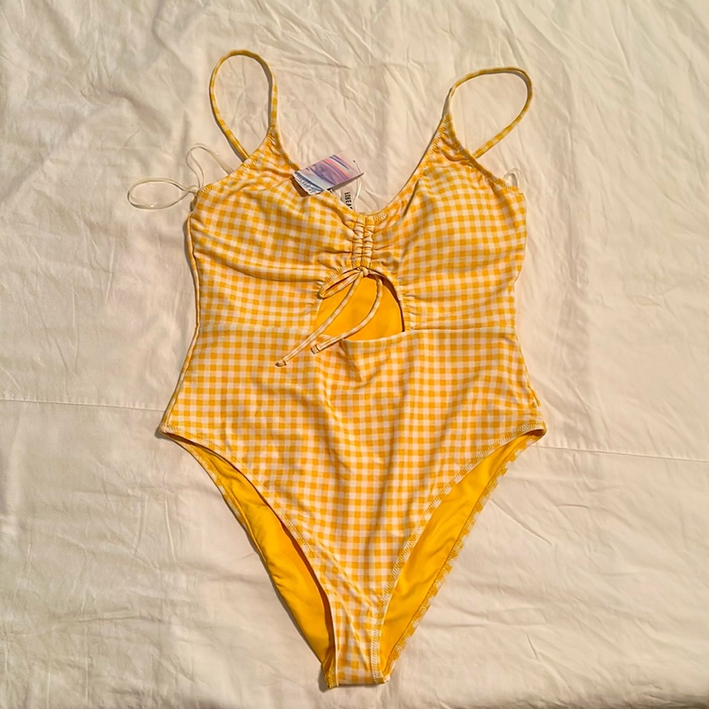 FOREVER 21 - Women’s - Yellow One Piece Swimsuit - New - Picture 4 of 4